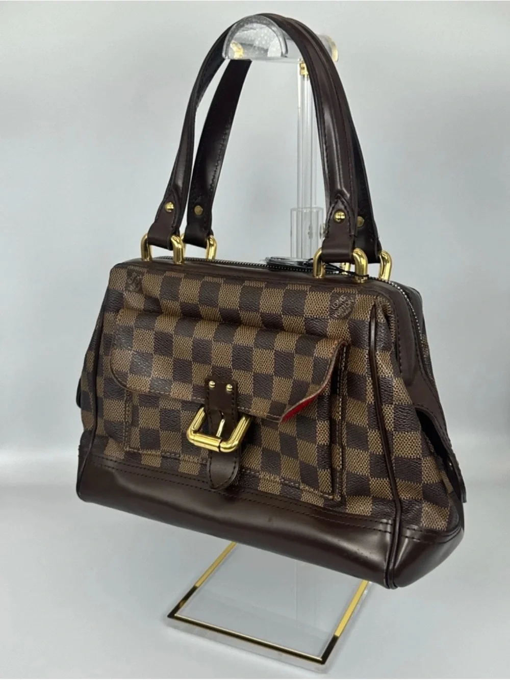 Louis Vuitton Damier Ebene Knightsbridge Top Handle Handbag